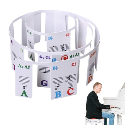 Piano Notes Guide For Beginner, Removable Piano Keyboard Note Labels For Learnin