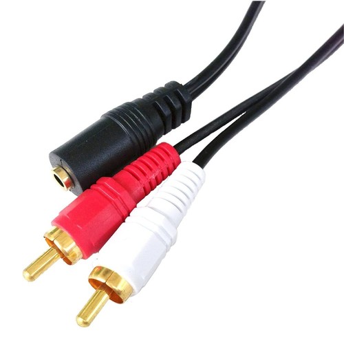 3.5mm to RCA Cable 2RCA to 3.5mm 2RCA to AUX Cord Adapter YCable