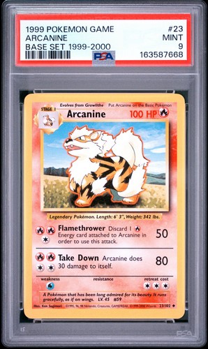 Arcanine graded PSA 9 for sale on eBay