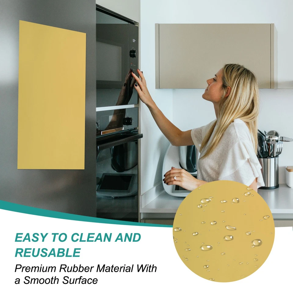 Hoja de tablero magnético de borrado en seco de 6 piezas de 12 x 8 pulgadas para nevera dorada (0,6 mm) Foto 4 de 4