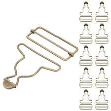 10 Set Overall Clips 2 Inch Inside Overall Buckles With Rectangle Buckle Slid...