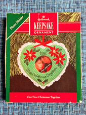 Hallmark Heart Ornament 1990 Our First Christmas Together Great Anniversary Gift