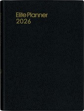 Hakubunkan 2026 A5 Weekly Elite Planner, Black, No. 66 Starts January 2026 