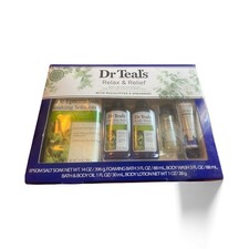 DR TEAL'S RELAX  RELIEF 5 Pc BOXED GIFT SET Eucalyptus  Spearmint BATH  BODY