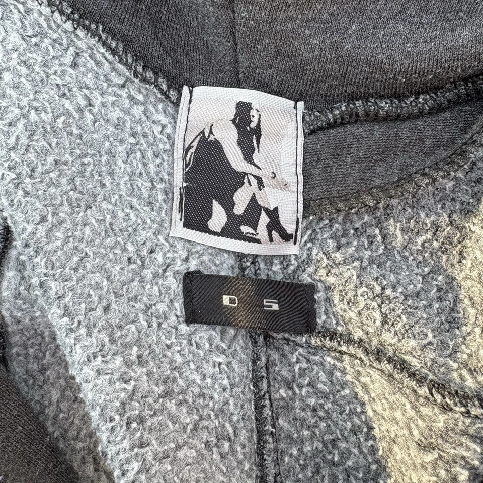 RARE Rick Owens DRKSHDW Mega Mountain Hoodie Grey Unifit - image 3 of 4
