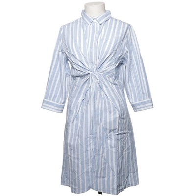 Primark, Blusenkleid, Größe: 40, Blau/Weiß, Baumwolle, Streifen, Damen #BpI