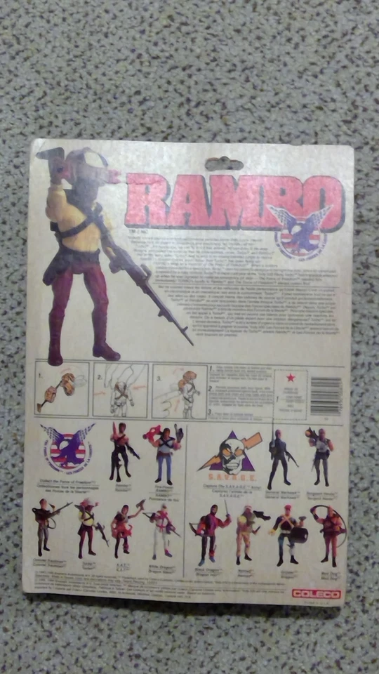 Coleco Rambo: The Force of Freedom - Turbo Action Figure 1980'S MOC - Image 2 of 2
