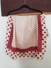 SCARF SYMPHONY SCARF COLLECTIBLE ACCESSORY RED WHITE POLKA DOT DESIGNER