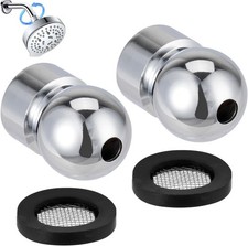 2 Set 1/2-Inch Iron Pipe Shower Arm Ball Adapter, Adjustable Pivot Ball to