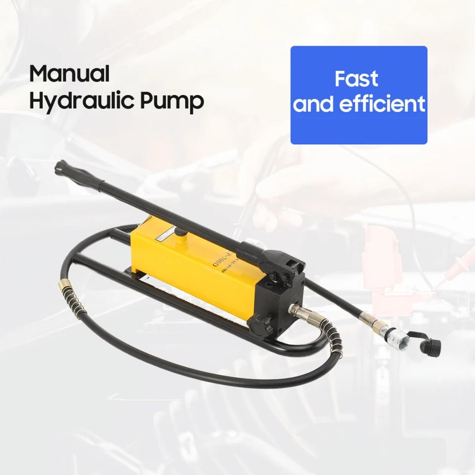 Manual Hydraulic Hand Pump Single Acting Hydraulic Cylinder 1500cc 10000psi - Image 2 of 4