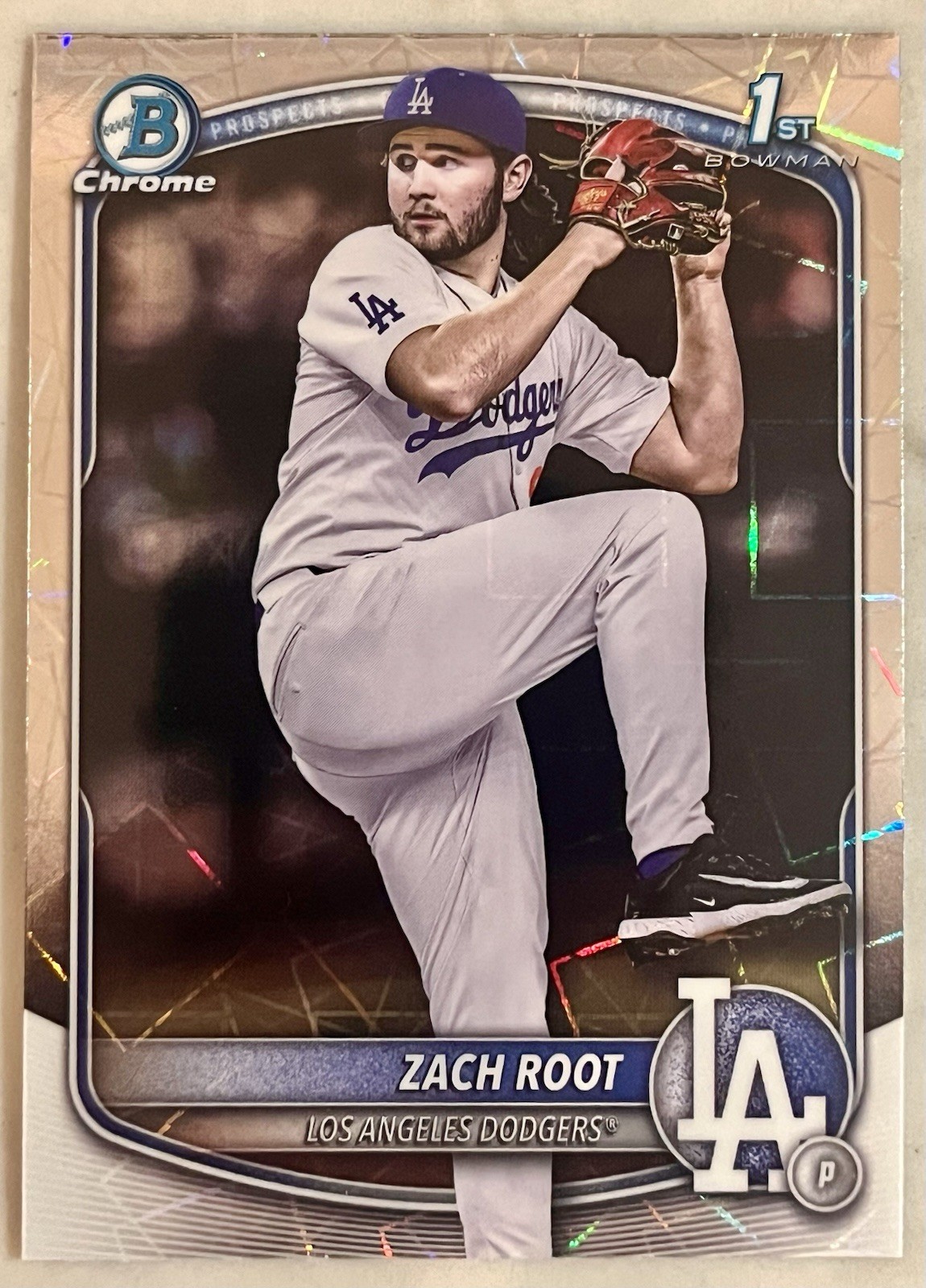 2025 Bowman Draft - Chrome Zach Root #BDC-22 Laser Refractor (RC)