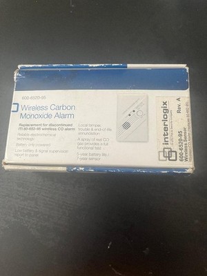(Interlogix) Wireless Carbon Monoxide Alarm 600-6520-95 - SEALED