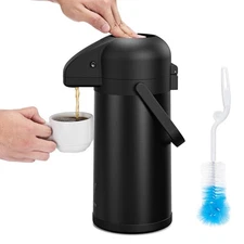 Airpot Coffee Carafe for Keeping Hot - 85 OZ/ 2.5L Coffee Dispenser with Pump...