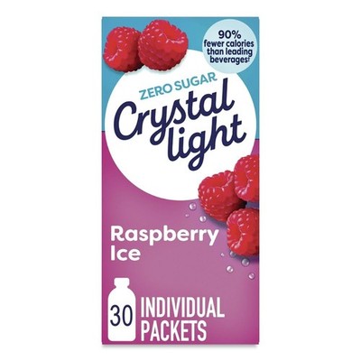 Crystal Light 79800 0.08 oz Packets Flavored Drink Mix - Raspberry Ice 30/BX New