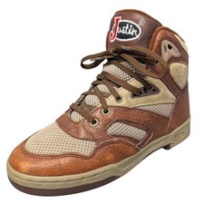 Justin Sport Lace-R Womens Size 6M Brown Leather High Top Sneakers L0996P