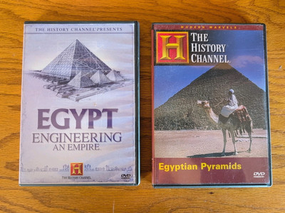 The History Channel DVDs (2) Egyptian Pyramids & Egypt Engineering An Empire