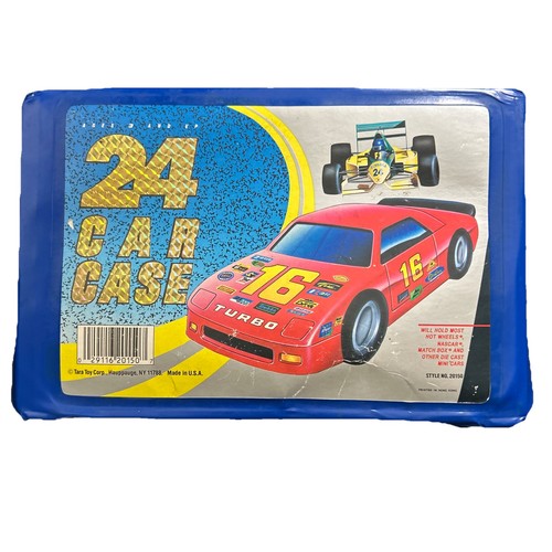 Vintage Hot Wheels Diecast Cars Lot of 24 With Carrying Case (1970s-) - Image 1