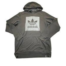 Adidas Originals Trefoil Hoodie Men Large Gray Graphic Skate Streetwear