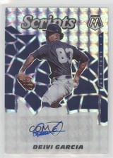 2021 Panini Mosaic Scripts Deivi Garcia #SCR-DG Auto 00jz