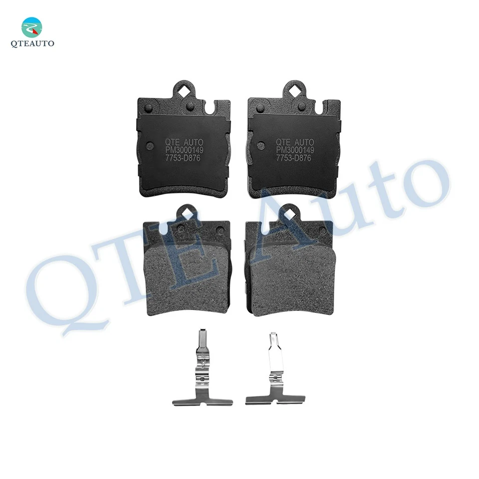 Juego de 8 pastillas de freno delanteras-traseras para Mercedes-Benz SLK350 2005 2006 con electrónica Foto 3 de 4