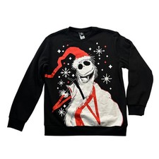Disney Nightmare Before Christmas Jack Skellington Holiday Sweatshirt Mens M 38