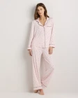 Quince Women Bamboo Jersey Long Sleeve Pajama Set Pink S