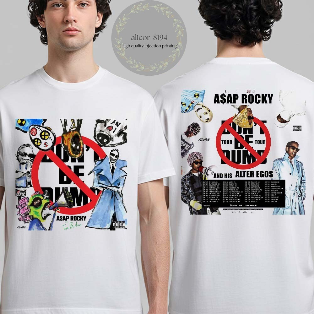 Asap Rocky Don’t Be Dumb Tour 2026 North America UK And Europe Shirt