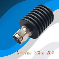 OEM 20W N Type RF Attenuator DC-3GHz 50 Ohm Fixed Coaxial Attenuator N Connector