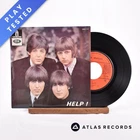 The Beatles - Help ! - Reissue Mono 7" EP Vinyl Record - EX/EX