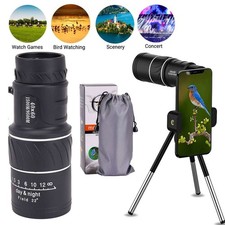 40X60 HD Monocular Telescope With BAK4 Prism High Power Waterproof Portable USA