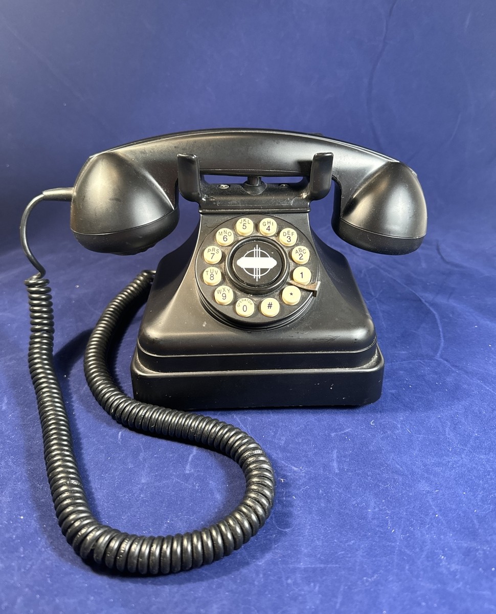 CROSLEY Model CR-62 Grand Phone Black Vintage Style Desk