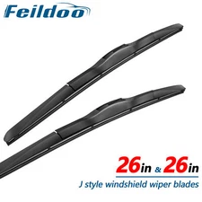 Feildoo 26" 26" Fit For Honda Clarity 2018 Windshield Wiper Blades J U HOOK 2Pcs