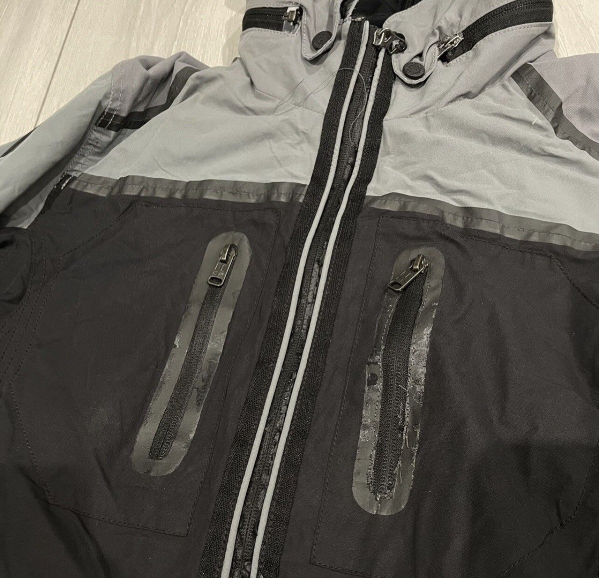 Napapijri Arctic Project Waterproof Silver Jacket Ninja ski | eBay