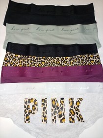 Victoria Secret PINK 5 Pack Panty Lot Women's L XL XXL NEW Bikini Hipster Cotton