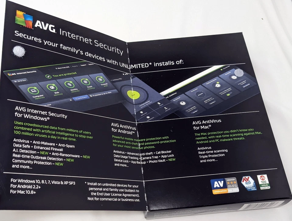 AVG Internet Security 2022 - 2-Year / Unlimited Device NEW - Image 2 of 2