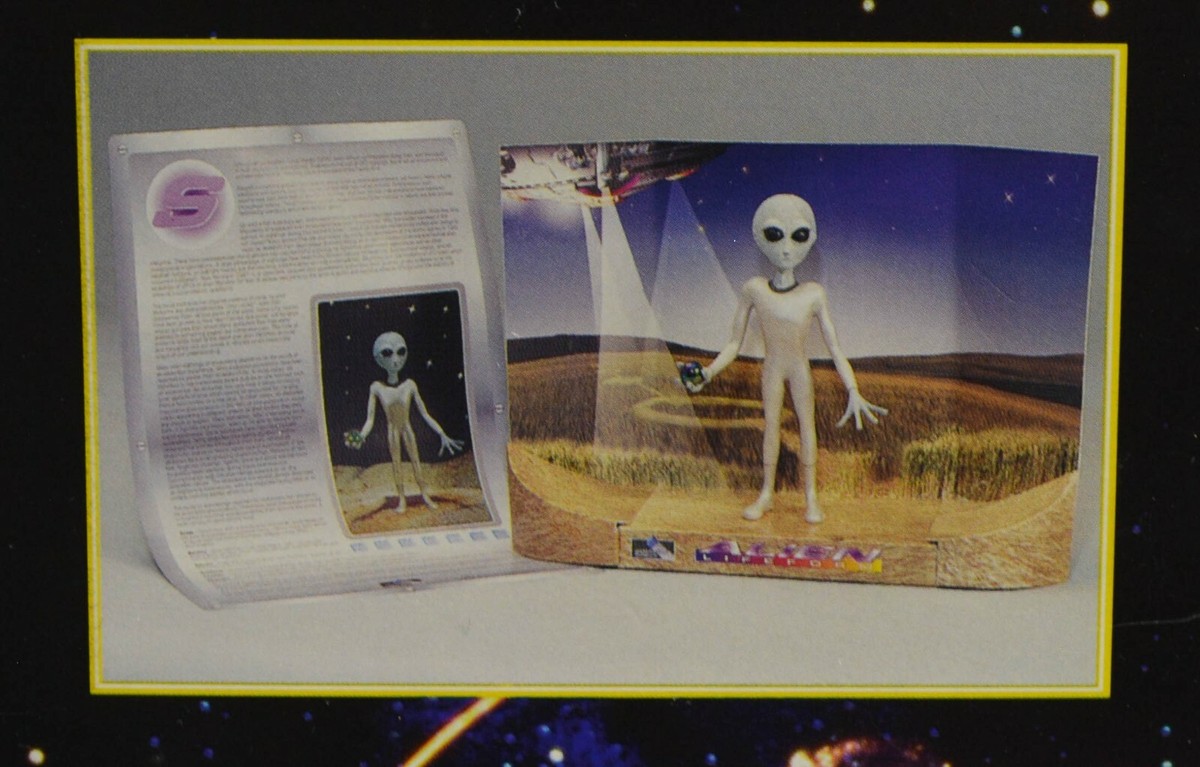 FANTASTIC MYTHS & LEGENDS Figures Gray Alien Shadowbox 