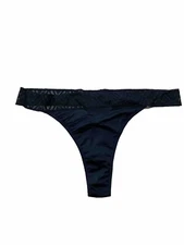 Thinx  Lace Period Light Absorbency Thong in Black Size 3XL
