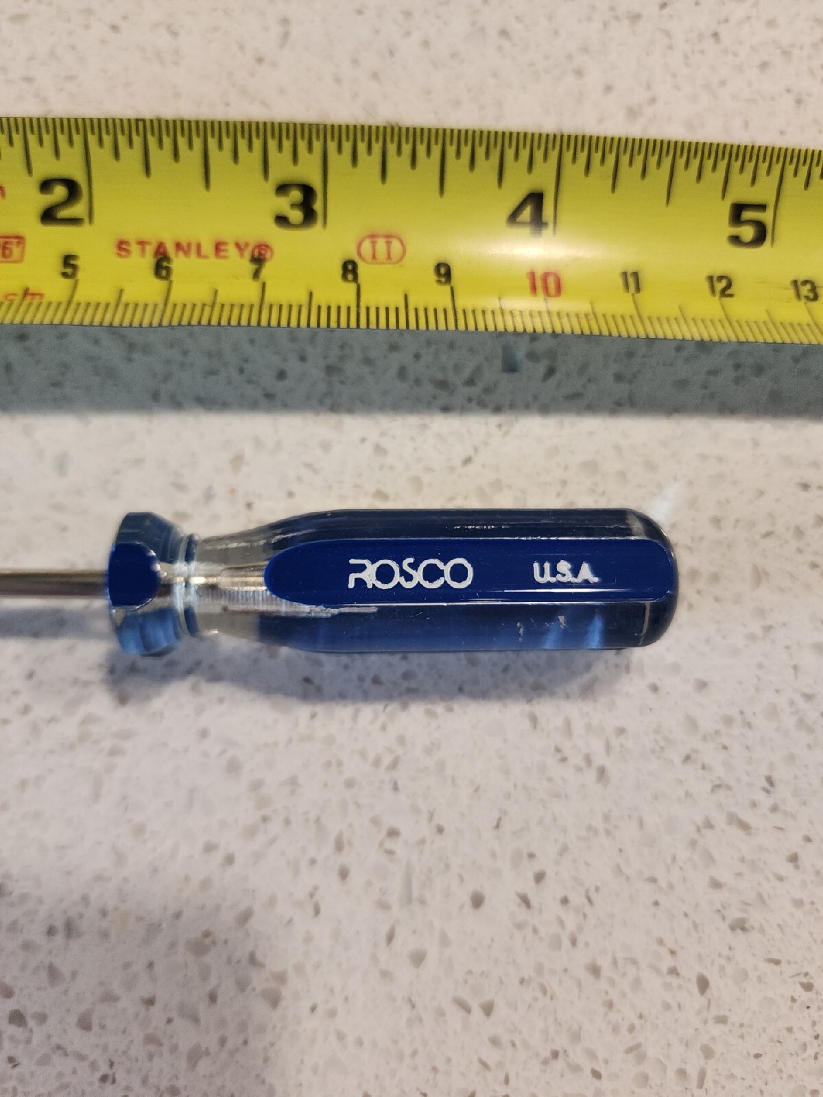 Vintage Rosco USA Mini Flathead Screwdriver Blue Flat Head Small Crafts eBay
