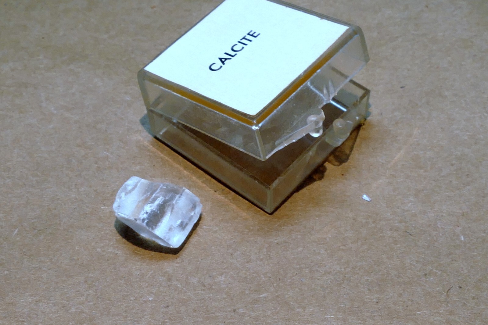 1cm Clear Calcite Raw Crystal for microscope | eBay