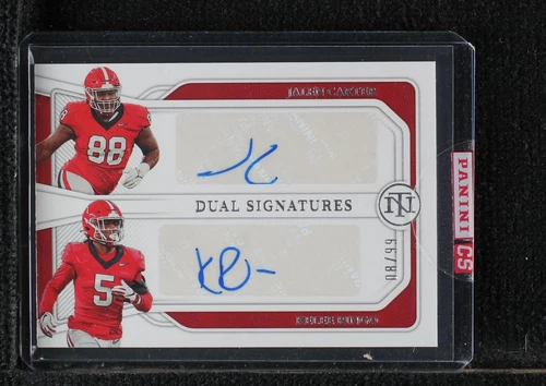 2023 Panini National Treasures Collegiate Jalen Carter Kelee Ringo #DA-JK
