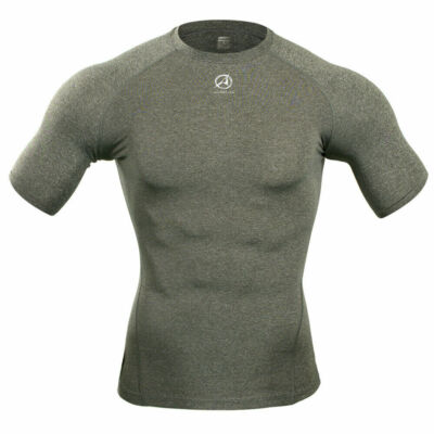 Armedes Mens Skin Tight Compression Baselayer Activewear Short Sleeve Shirts CD