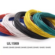 UL1569 24AWG Flexible Stranded PVC Electronic Wire Cable 300V Tinned Copper Wire