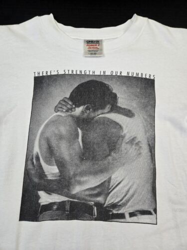 Vintage Stop AIDs Project Promo T-Shirt, Gr. L 21x29", Single Stitch, selten, 90er - Bild 2 von 20