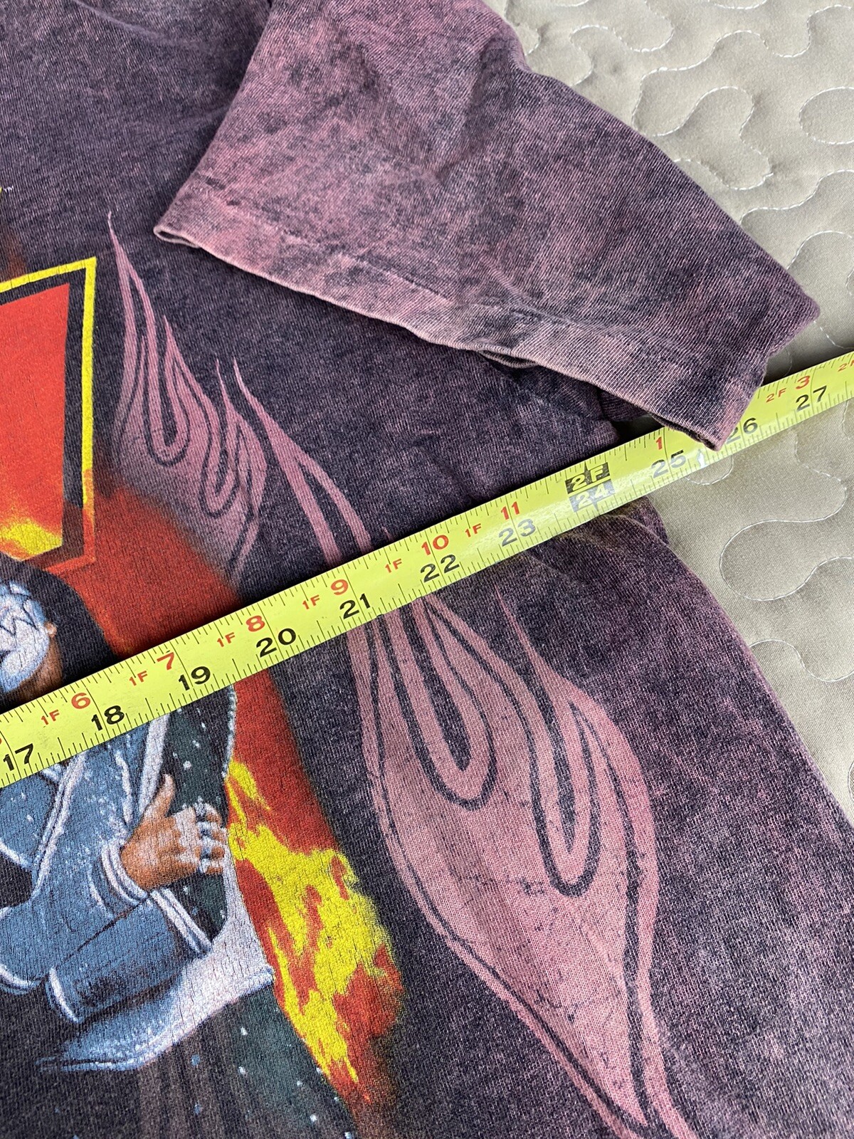 Kiss Vintage 1996 Flames T Shirt Tour Band Tee XL All Over Print