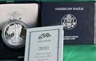 2010 W AMERICAN SILVER EAGLE PROOF DOLLAR US Mint ASE Coin with Box and COA