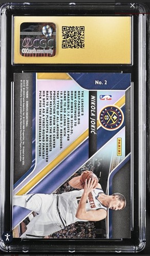 2020-21 NBA Donruss Fantasy Stars Nikola Jokic Denver Nuggets #2 CGC 10 Pristine - Picture 2 of 9