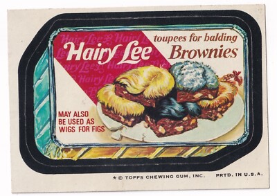 1974 Topps Wacky Packages 10th Series #NNO Hairy Lee Cake