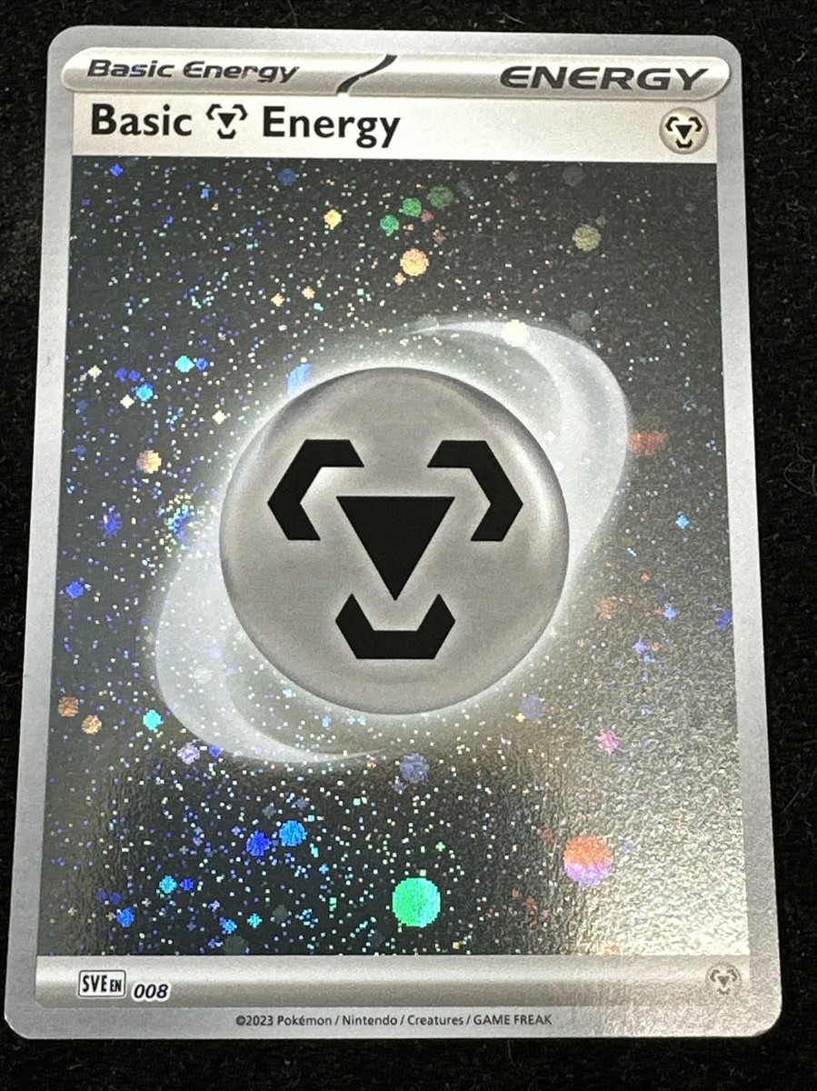 Pokemon 151 Holo Steel Energy Swirl Pixel Galaxy Cosmo Foil