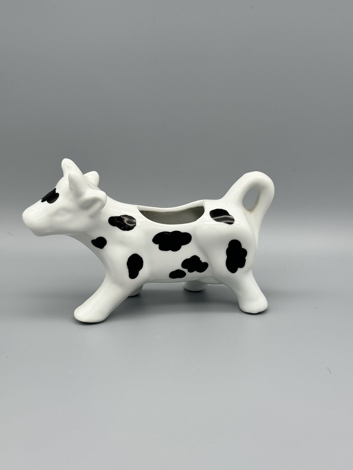 Pier 1 Imports Porcelain Spotted Cow Creamer White & Black eBay