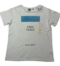 Game Night Junk Food T-shirt Small S Women's Park Place Monopoly Graphic NWT